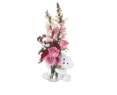 Teleflora's Bear Hug Bear with Pink Roses, picture
