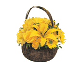 Yellow Flower Basket, picture