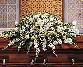 Deluxe Pure White Casket Spray, picture