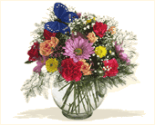 Teleflora's Butterfly & Blossoms Vase, picture