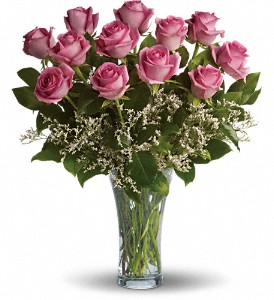 Make Me Blush - Dozen Long Stemmed Pink Roses in Scottsdale AZ, Stems