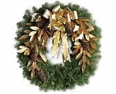 Glitter & Gold Wreath in Scottsdale AZ, Stems Fresh Flower Market