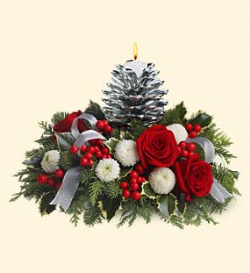 Teleflora's Silver Pinecone Bouquet, picture