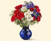 Stems... A Florist, Scottsdale, Arizona - Red White and True Bouquet, picture
