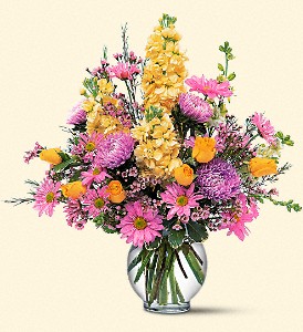 Stems... A Florist, Scottsdale, Arizona - Yellow and Lavender Delight, picture