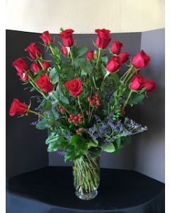 Two Dozen Roses with Berries - SKU 5007