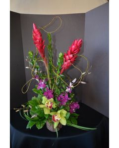 Hawaiian Flowers with Ginger and Orchids
