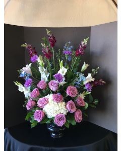 Purple Funeral Flowers