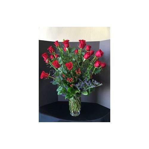 Two Dozen Roses with Berries - SKU 5007